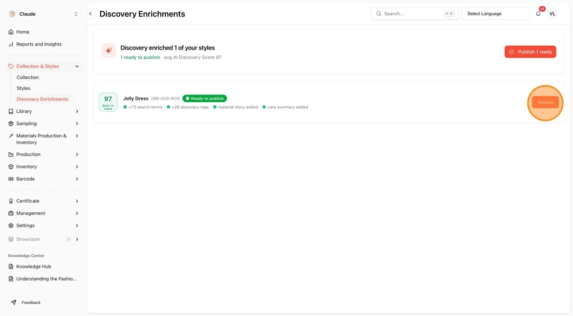 Publishing enriched data back