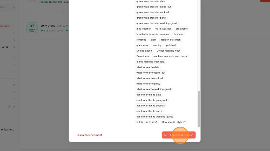 Publishing enriched data back
