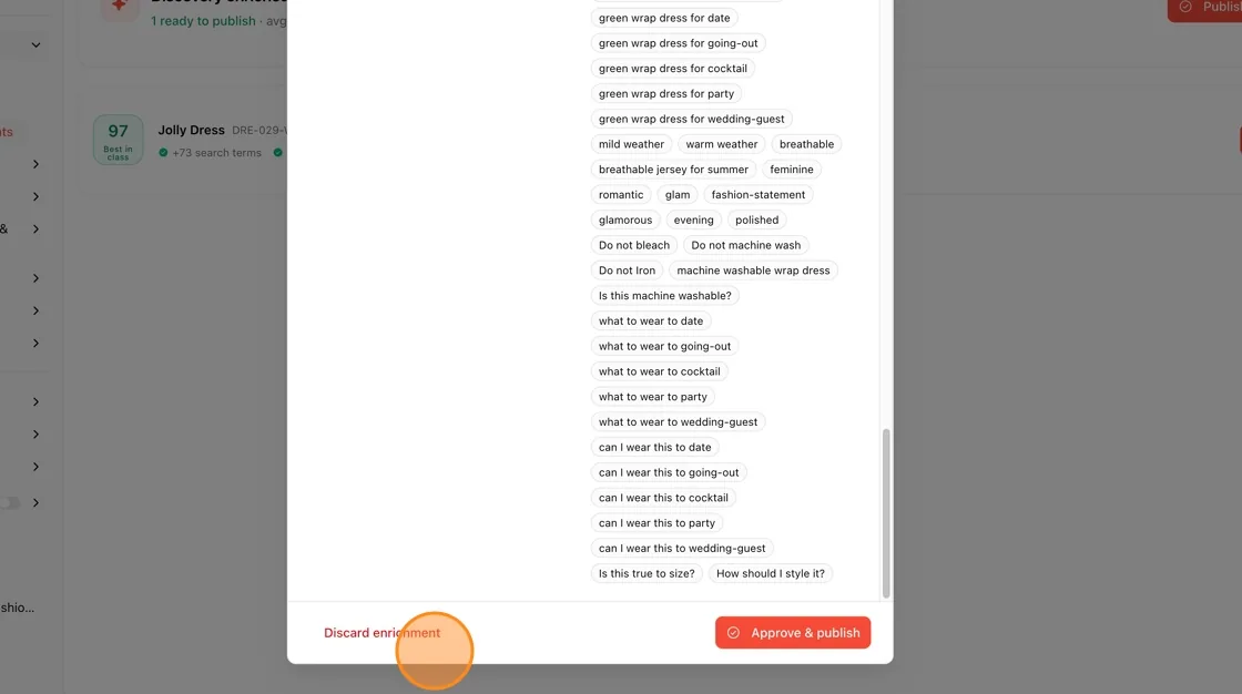 Publishing enriched data back