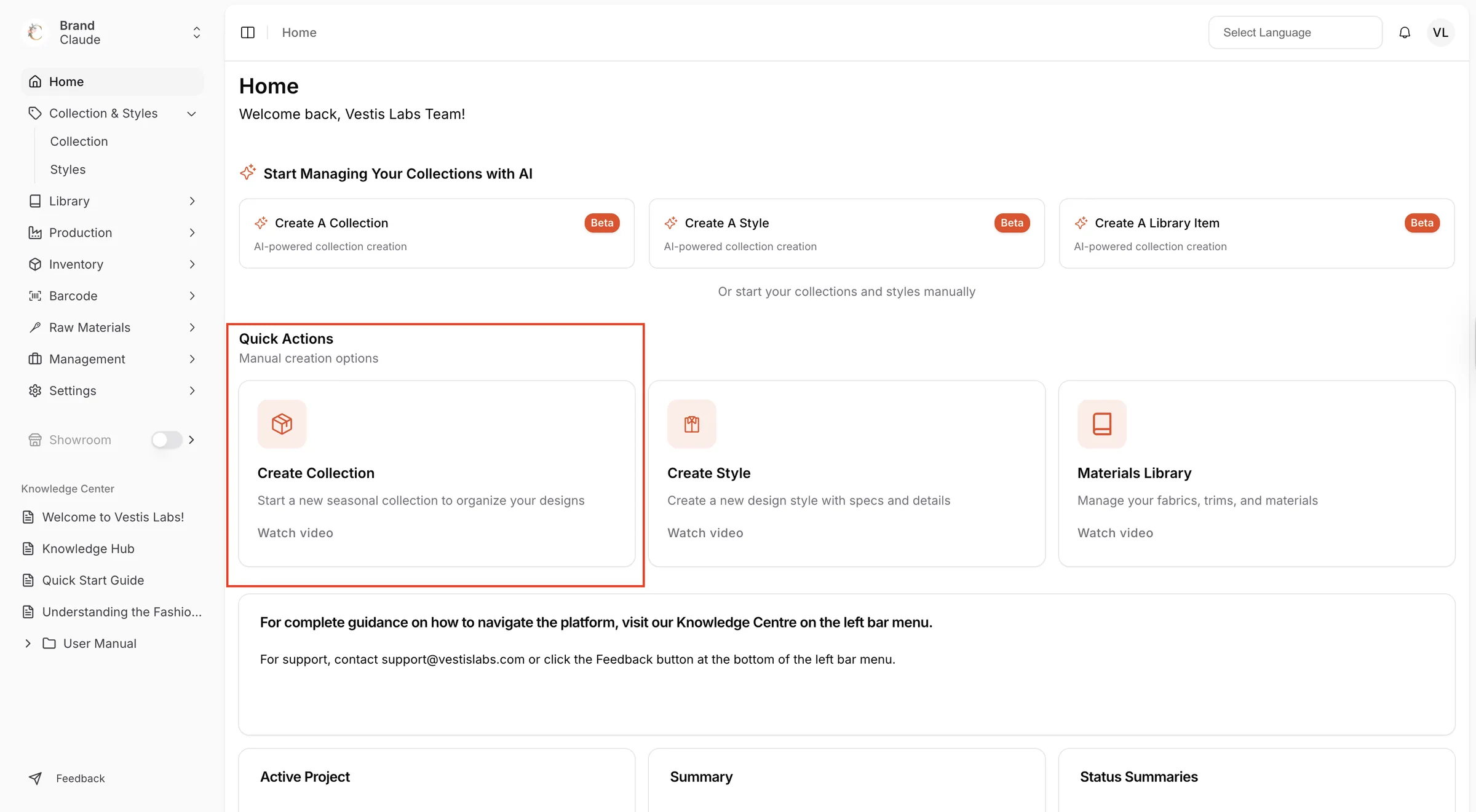 To access the Collection Page use the Quick Action option in the Home Page to Create New Collection or navigate to the…