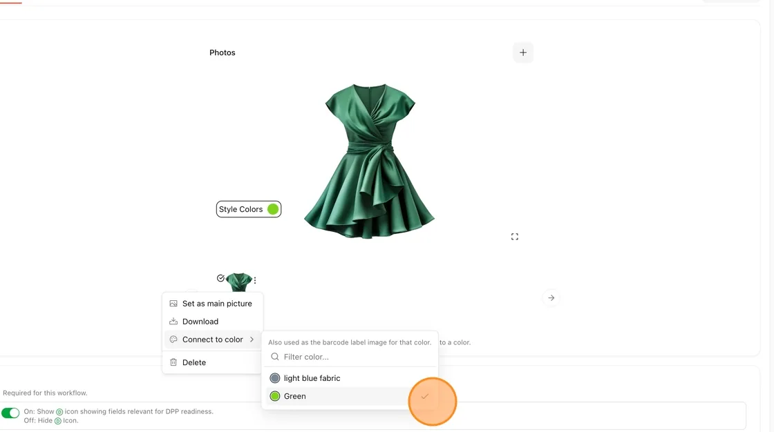 Three dots to select action for the selected user.