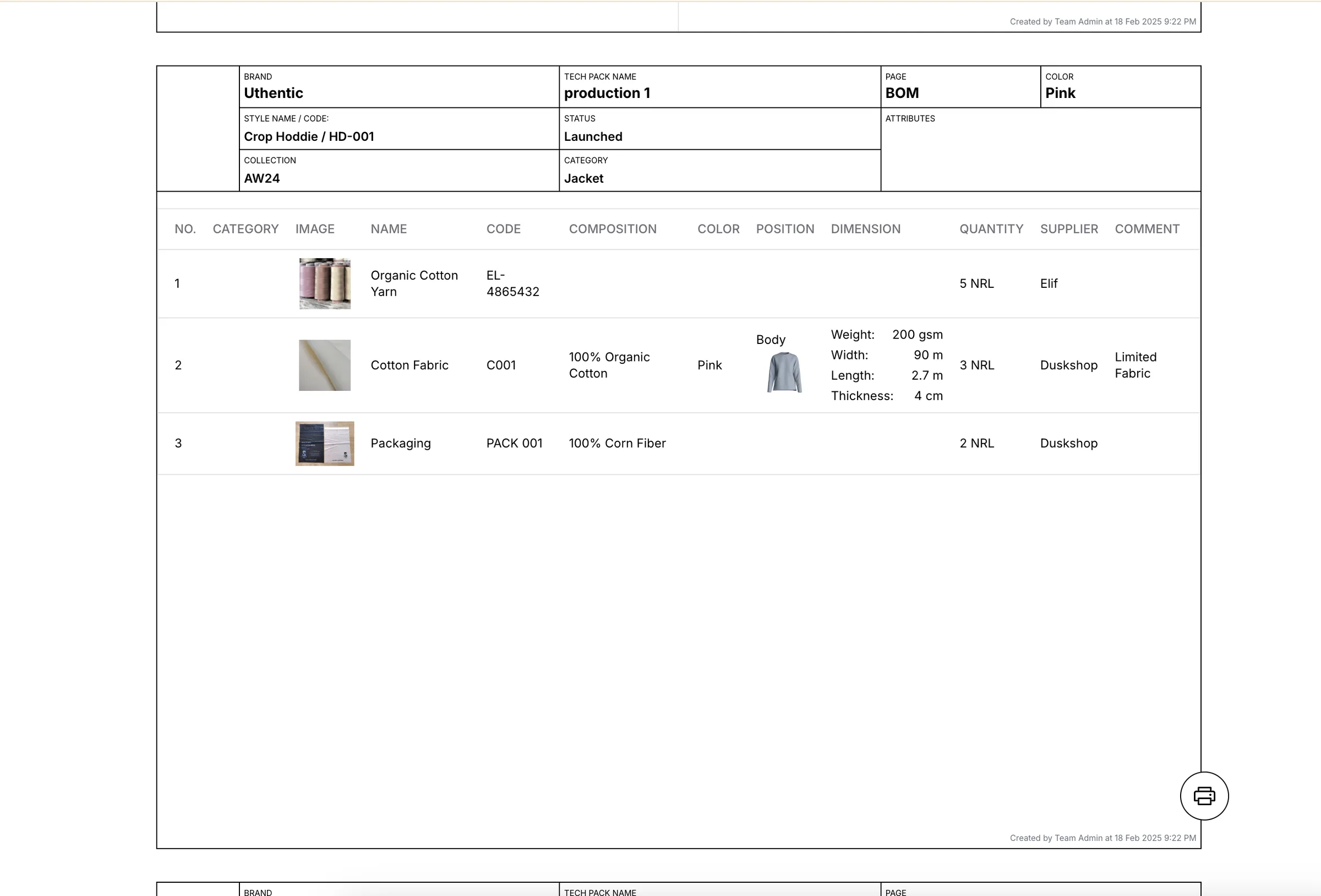 The downloaded file in PDF Format, you'll receive the file that looks like this:
