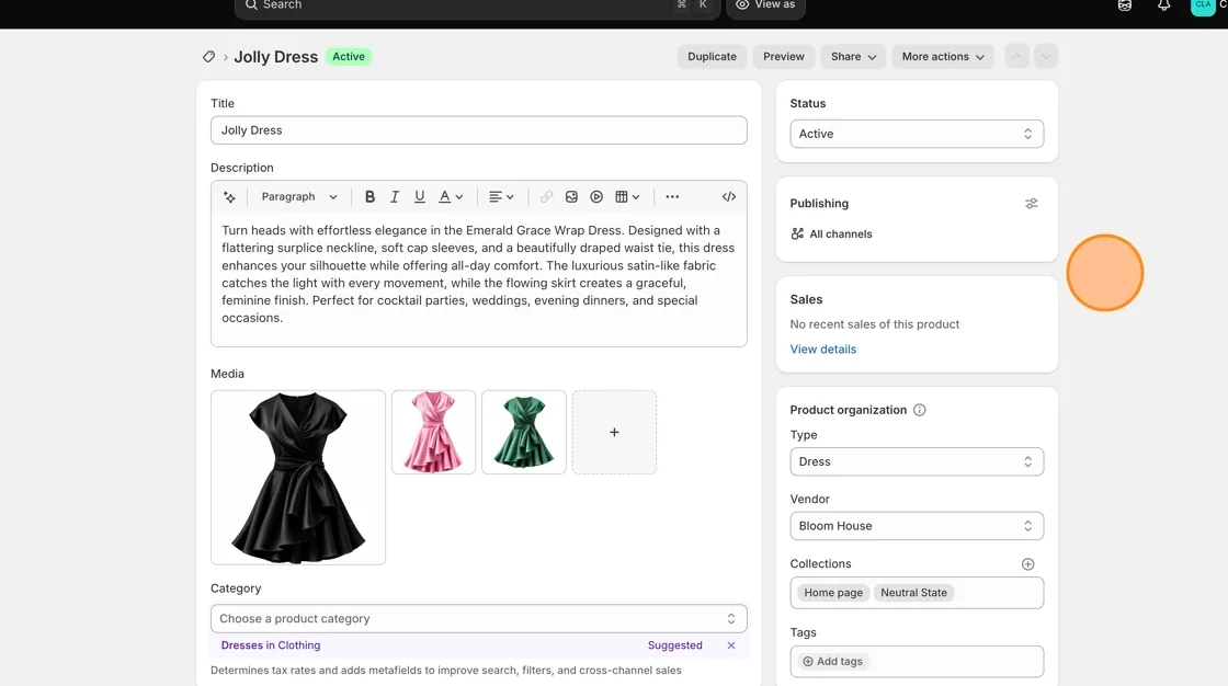 Review the synced product details