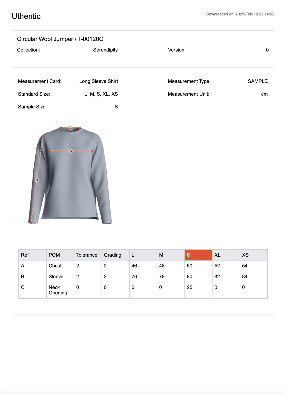The downloaded file in PDF (Portrait) Format, you'll receive the file that looks like this: