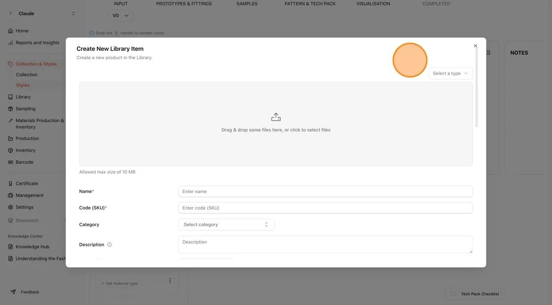 After filling in the required fields, click Save (or the action button) to create the library item and add it as a card in…