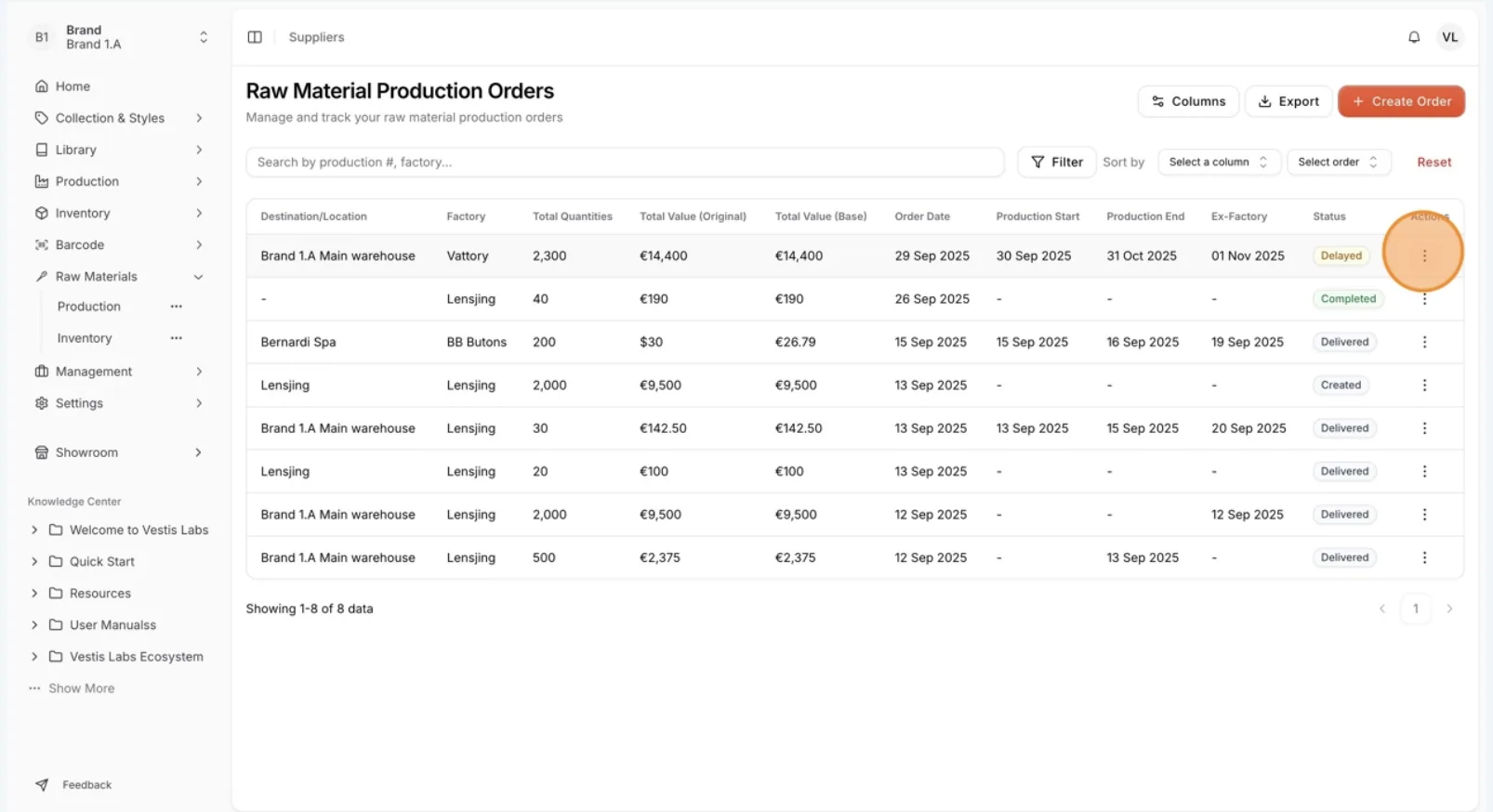 Users can review all order details, make necessary changes, and update the information as needed.