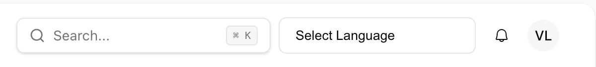Changes the display language of the platform interface.