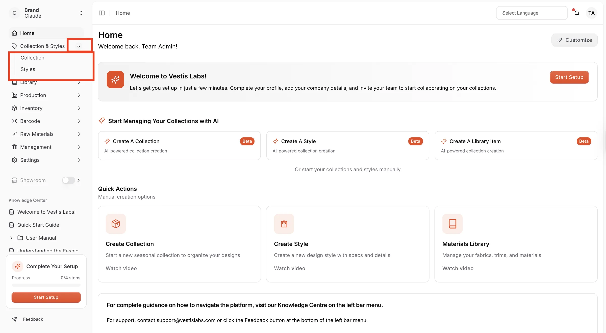Dropdown: Users can use the dropdown icon to display or hide a navigation menu of options .