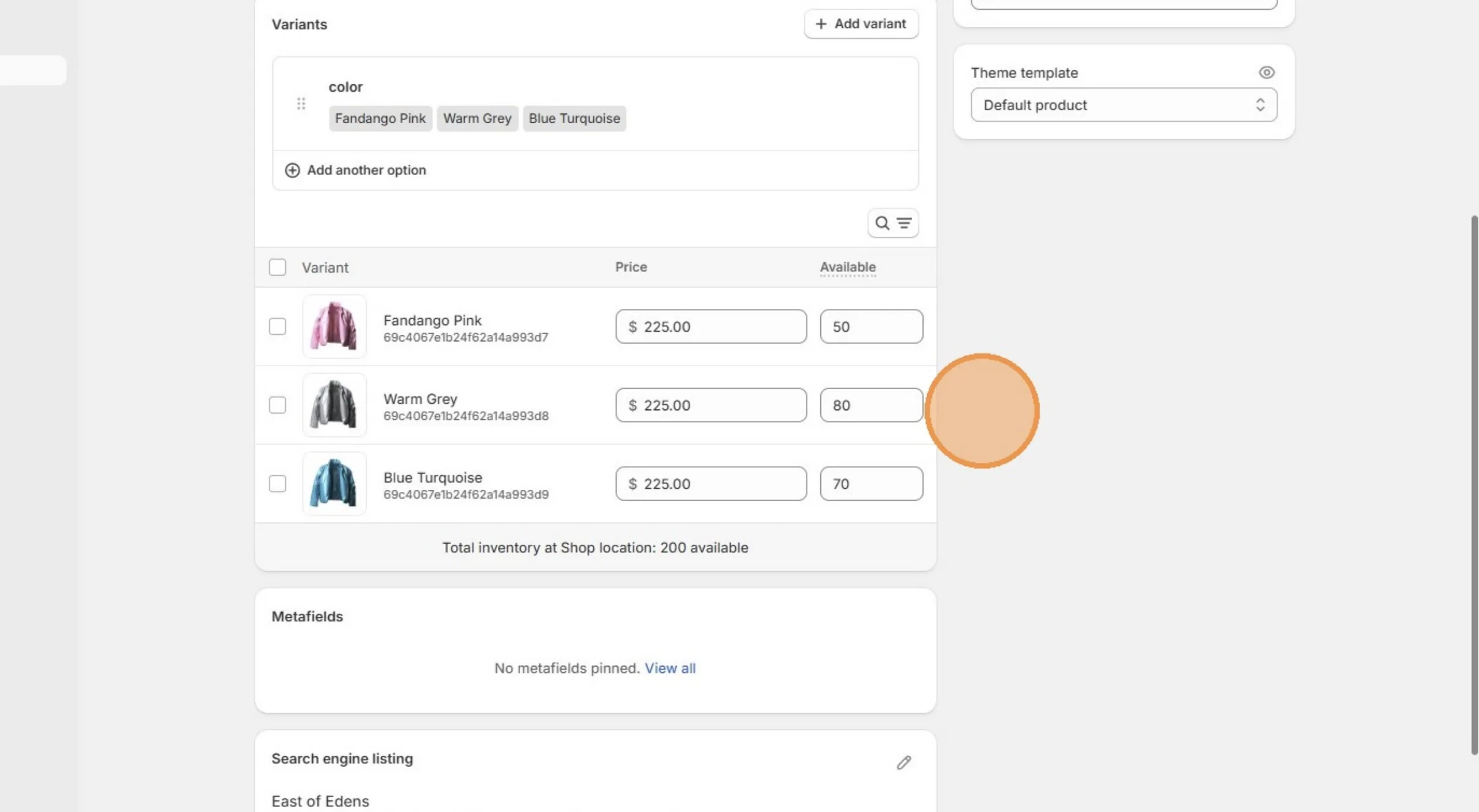 Stock quantity is updated because the user is add another production batch.