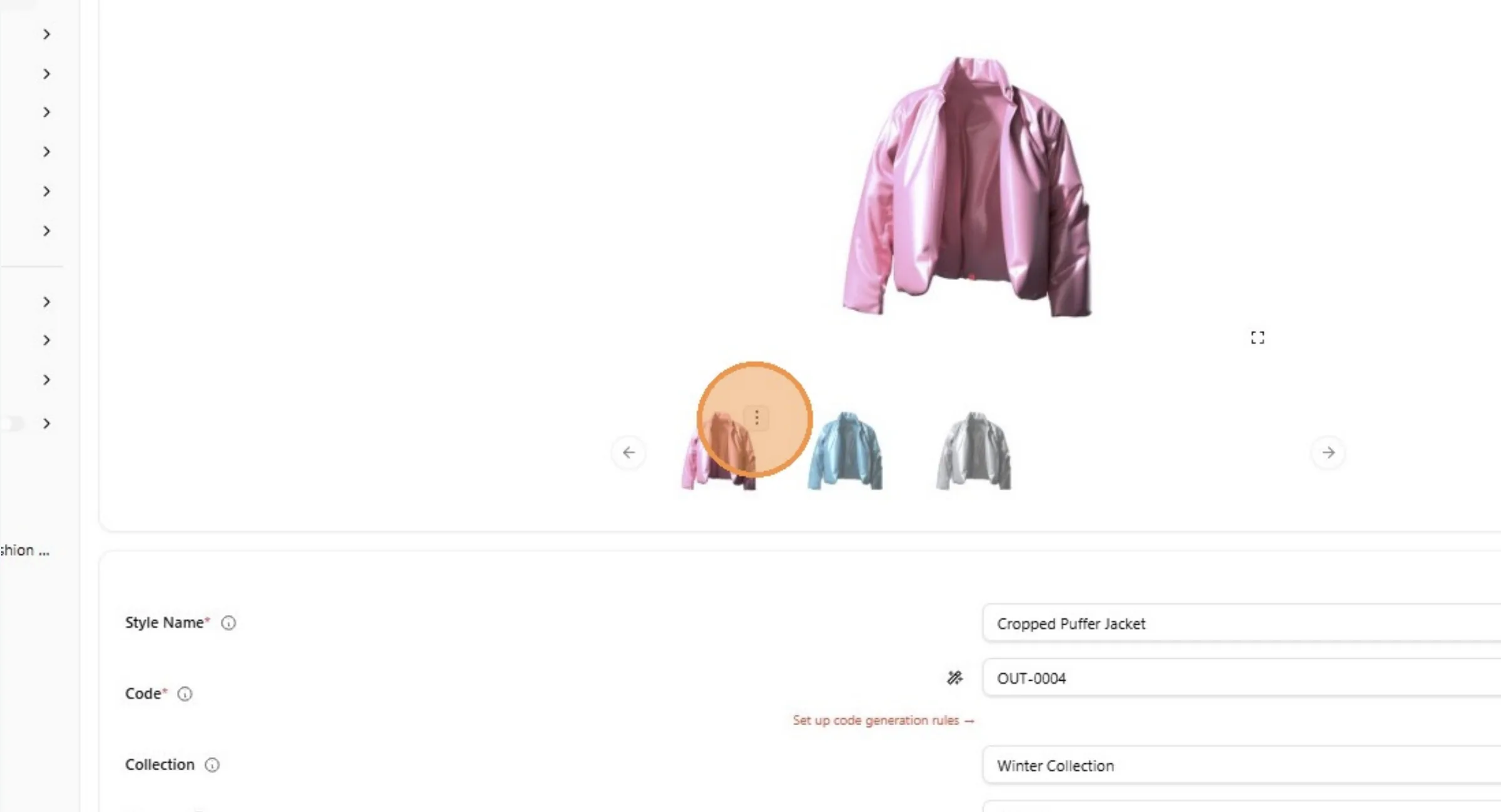 User can connect pictures to a color, when the system is integrating to Shopify, the picture will be used as a picture for…