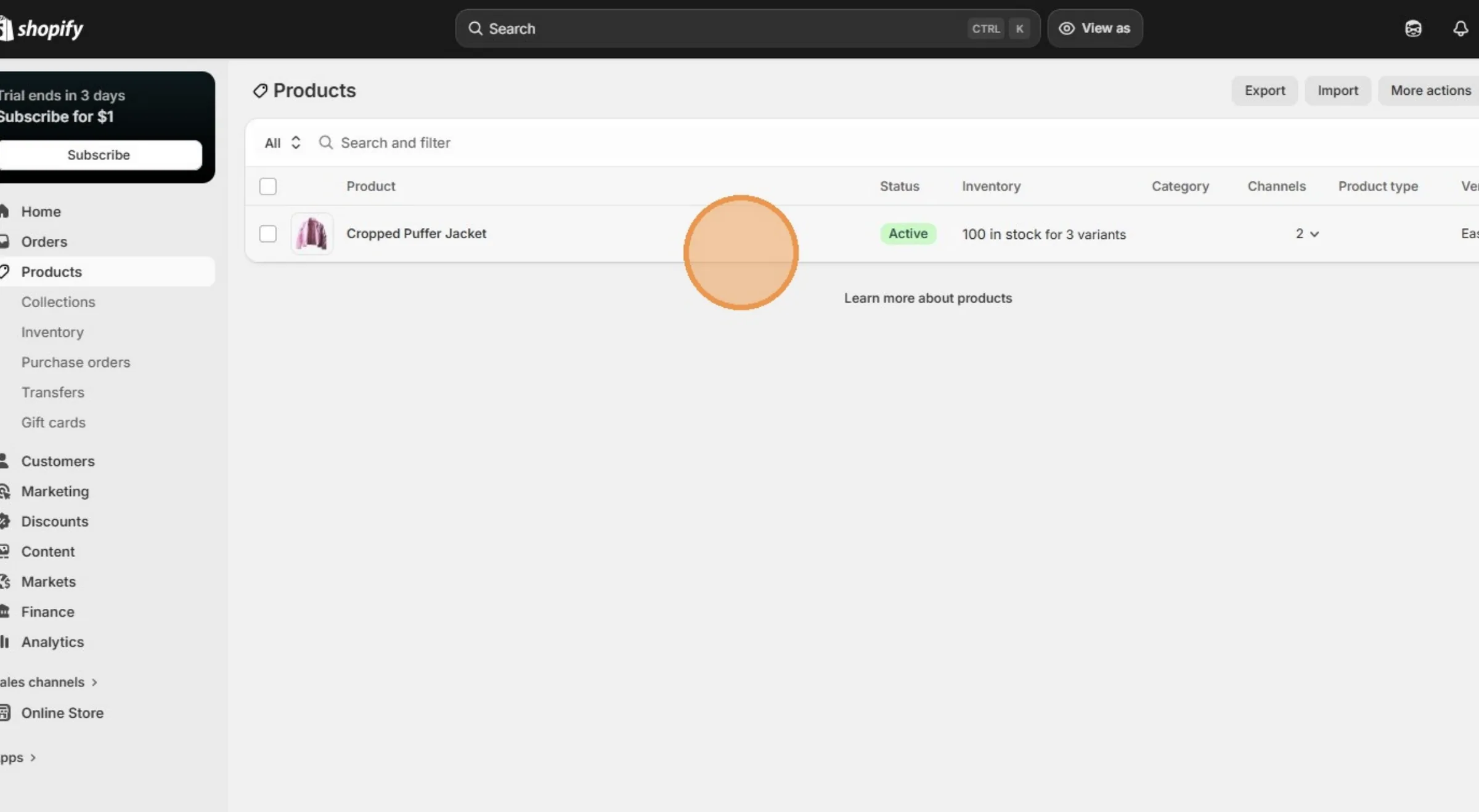 After the user successfully integrated the Style, then the Style will be displayed on the Product page.