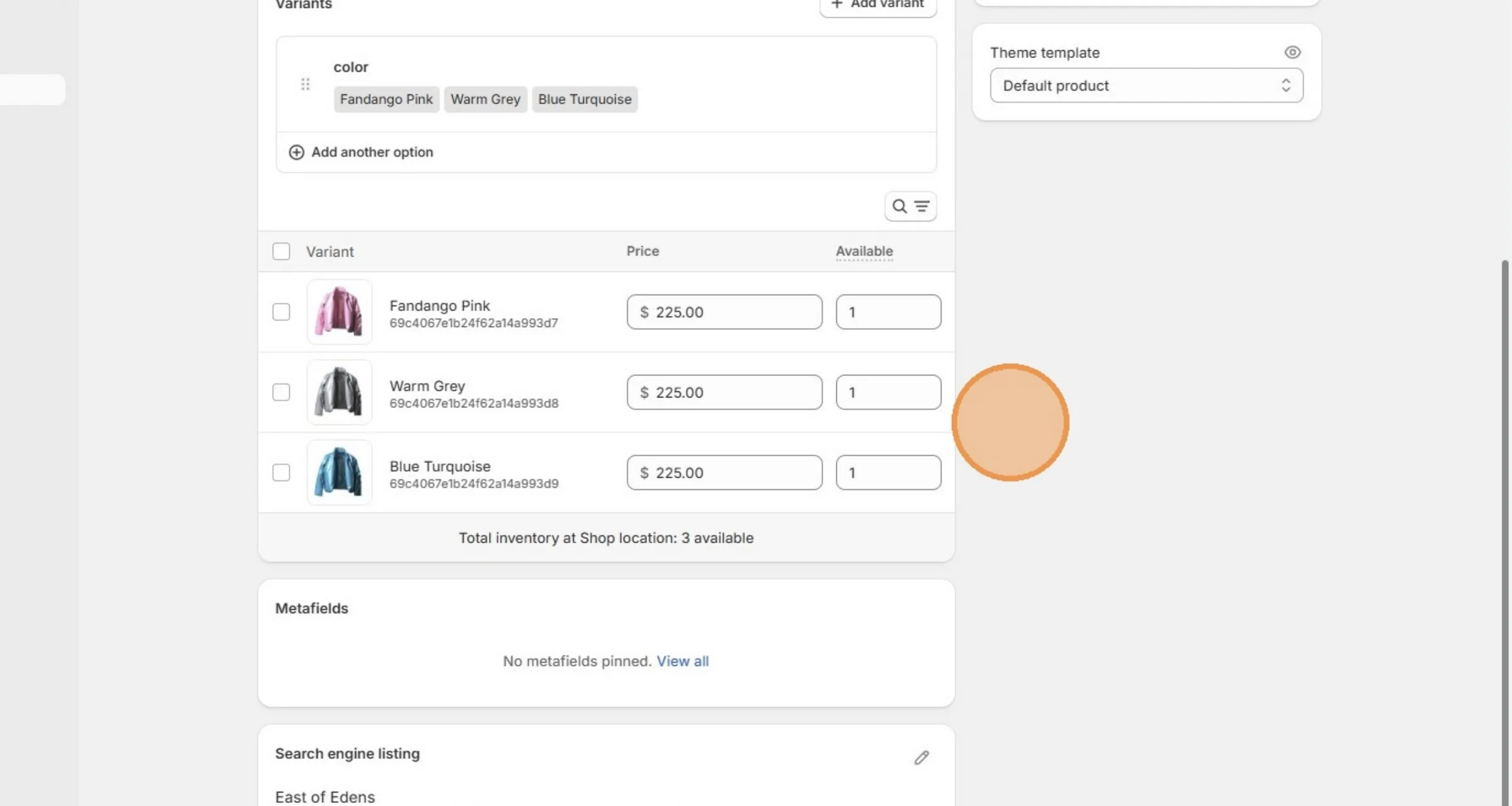 Product's quantity is updated because the user made changes on the production batch.