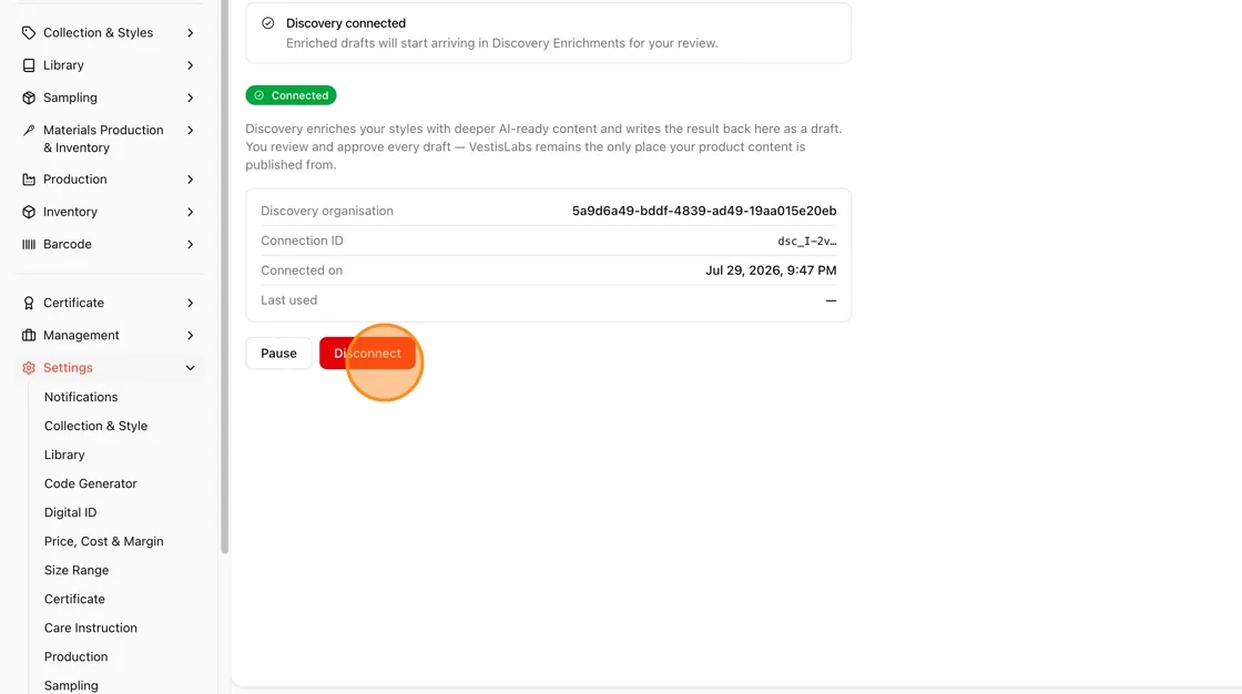 Confirm the Connection