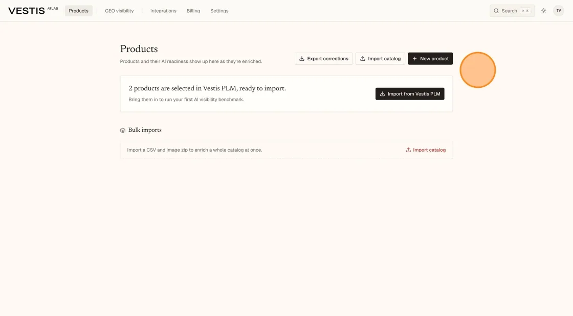 Open the Atlas Dashboard