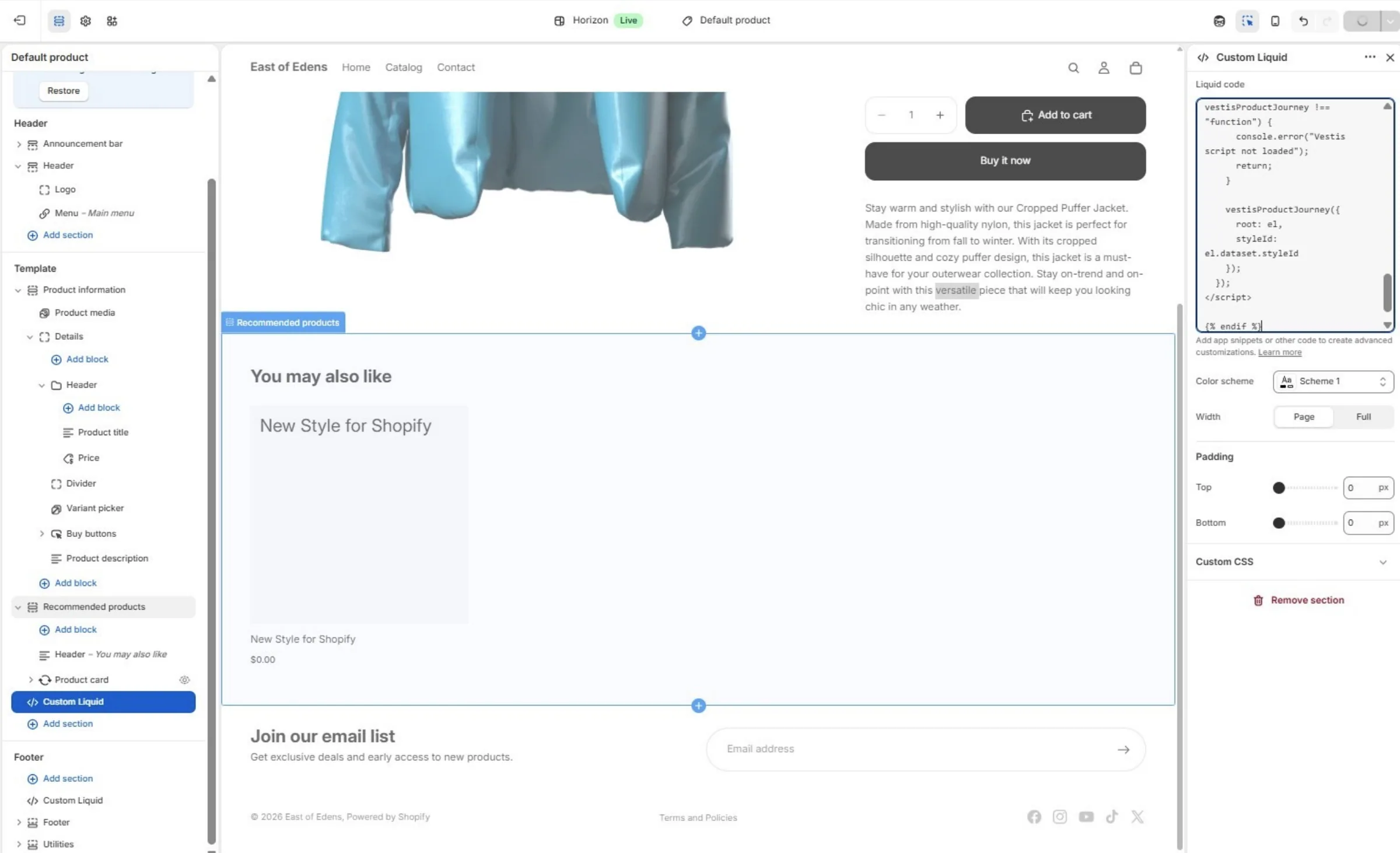 Click Save to apply the changes to your Shopify store.