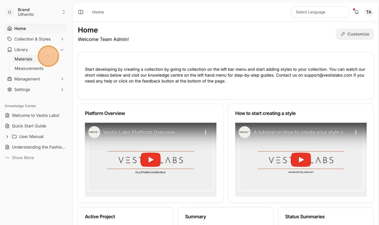 To access the Material Library, select Library Materials from the left bar menu to view the full Product Library or create…