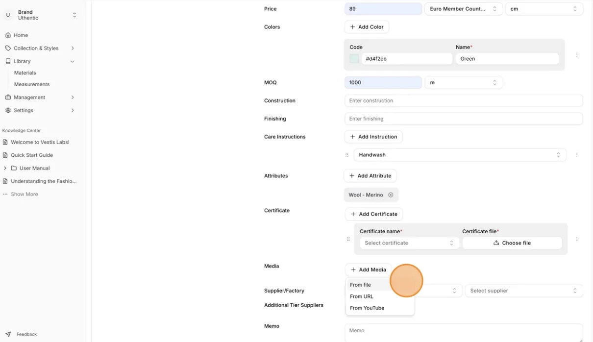 Upload the Product's media and assign multiple Media through the product page.