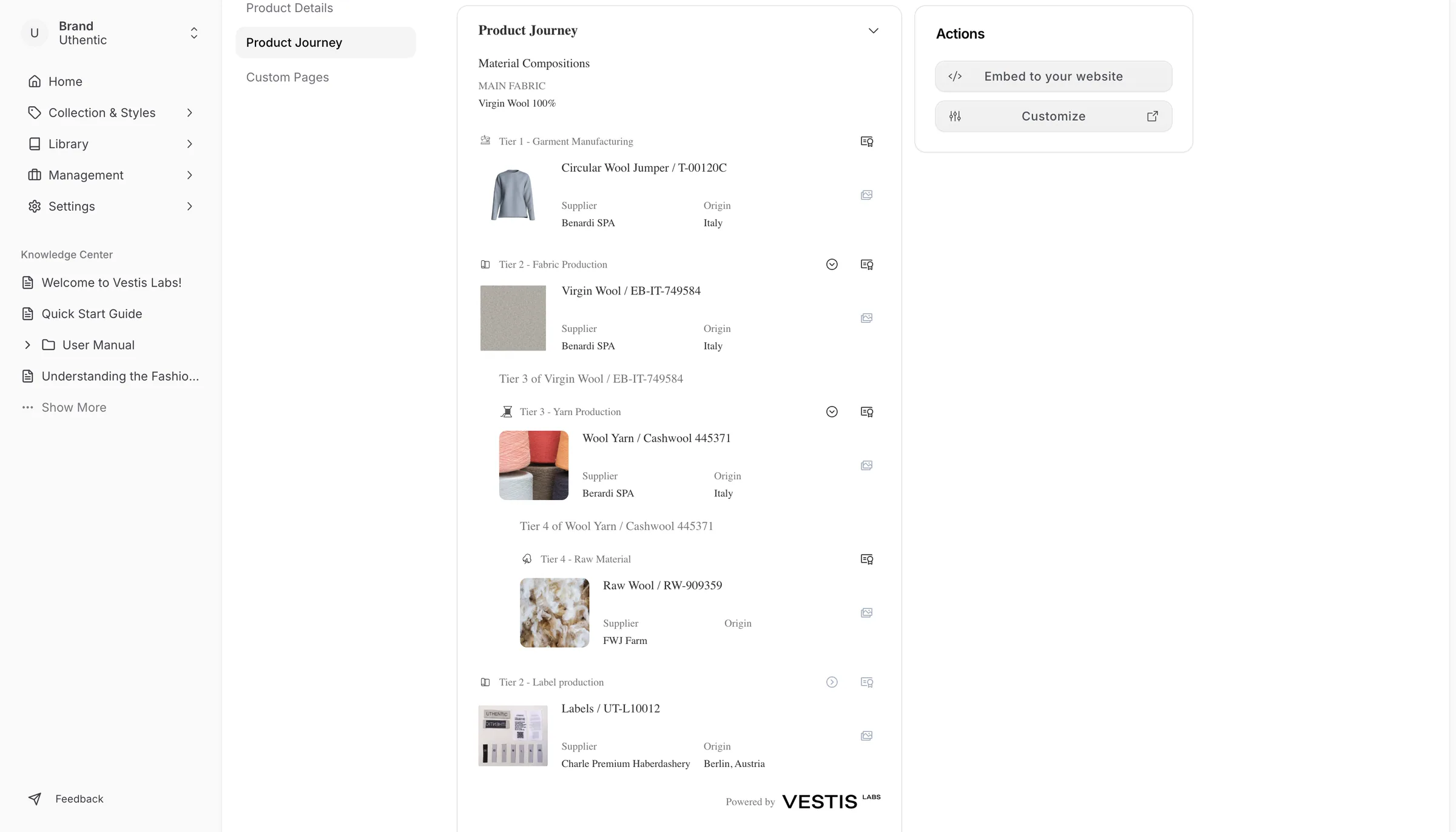 Note: All the connected tier suppliers of the product in the library that are used in the style production process are to be…