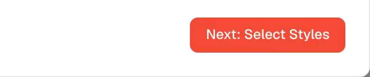 The Next: Select Styles button at the bottom right of the Order Details tab
