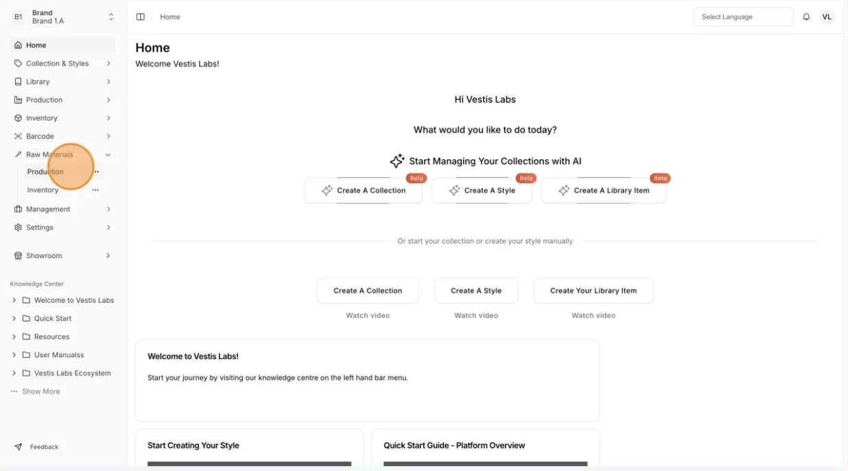 To Sign In, go to app.vestislabs.com.
