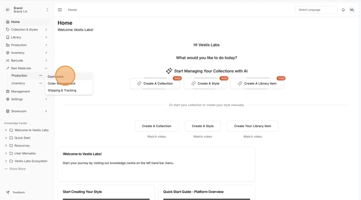 To Sign In, go to app.vestislabs.com.