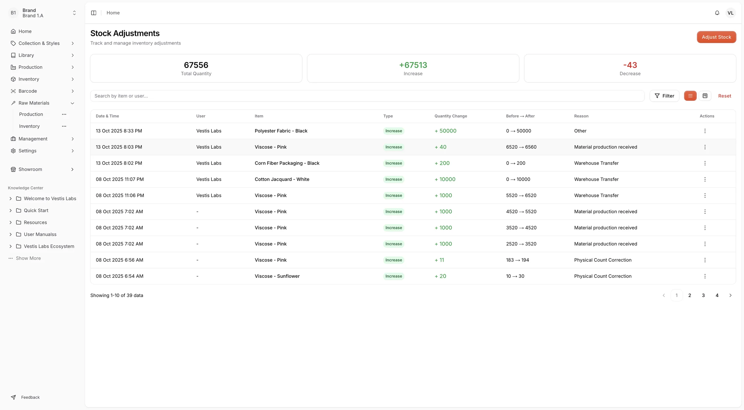 It displays: