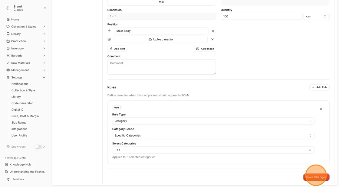 Review all entered information, then click Save Changes.