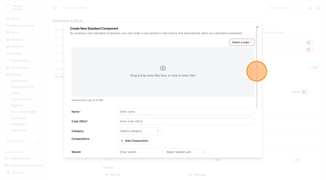 The page will automatically redirect to the Create Item Library view, and the item will be saved to the Library Library…