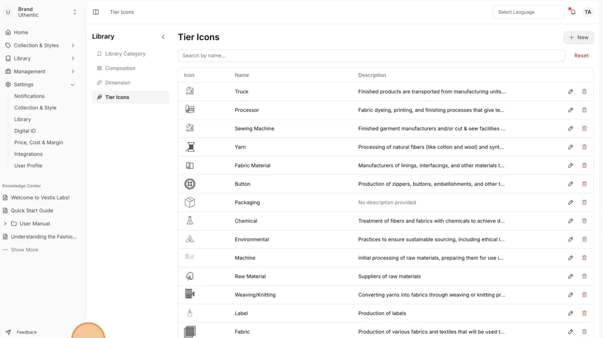 The created Tier Icons will be displayed and can be managed on the Tier Icons Page.